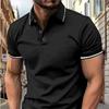 Men's New Polo Shirt T-shirt Summer Men's Short-sleeved Intercolored Lapel