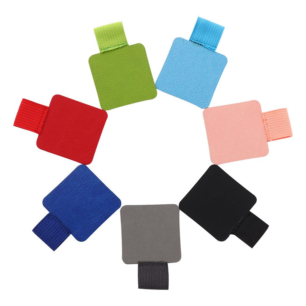 Desk PU Leather Notebooks Clipboards Office Accessories Clip Pencil Holder Pen Organizer Pen Clips