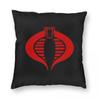 Наволочка с логотипом Gi Joe Cobra Enemy, полиэстер, лен, бархат, креативная декоративная наволочка на молнии, чехол для диванной подушки