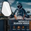 New Universal Motorcycle Mirrors Angle Adjustable Folding Handlebar Side Mirror Compatible with Adventure Dirt Street Bike