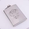 with Screw Cap Kettle Pot 304 Stainless Steel Liquor Pocket Portable Hip Flask