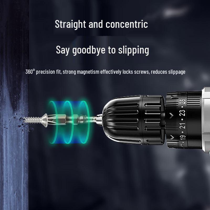 Биты для электрической отвертки с крестообразным шлицем высокой твердости: Легированная сталь, Противоскользящий, Сильный магнит.