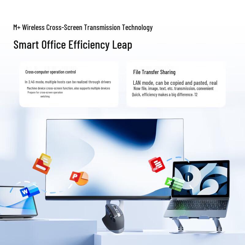 Rapoo MT750 Multi-mode Ergonomic Wireless Mouse