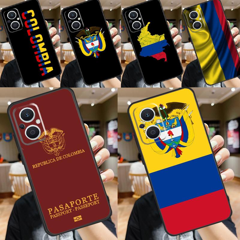 Colombia Flag Case For OPPO Reno 11 10 Pro 11F 8T 4Z 5Z 5 6 8 7 Lite OPPO Find X5 X6 Pro X2 X3 Lite Cover