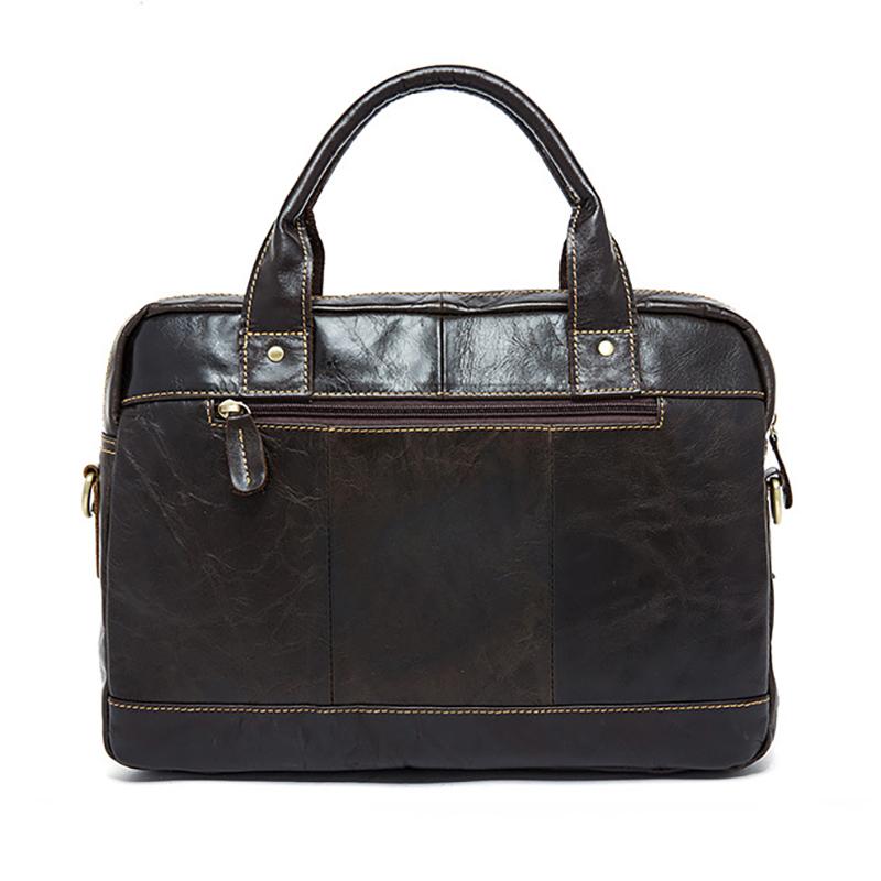 Модная мужская сумка через плечо в европейском и американском стиле в стиле ретро из натуральной кожи с несколькими карманами, деловой портфель из натуральной кожи, мужская сумка через плечо