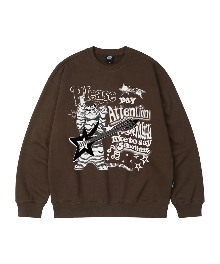 WILDROCK Свитшот оверсайз Rock 'N' Roll Kitty_9 Col (Тип)