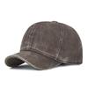 Japanese Style Washed Distressed Short-Brim Baseball Cap