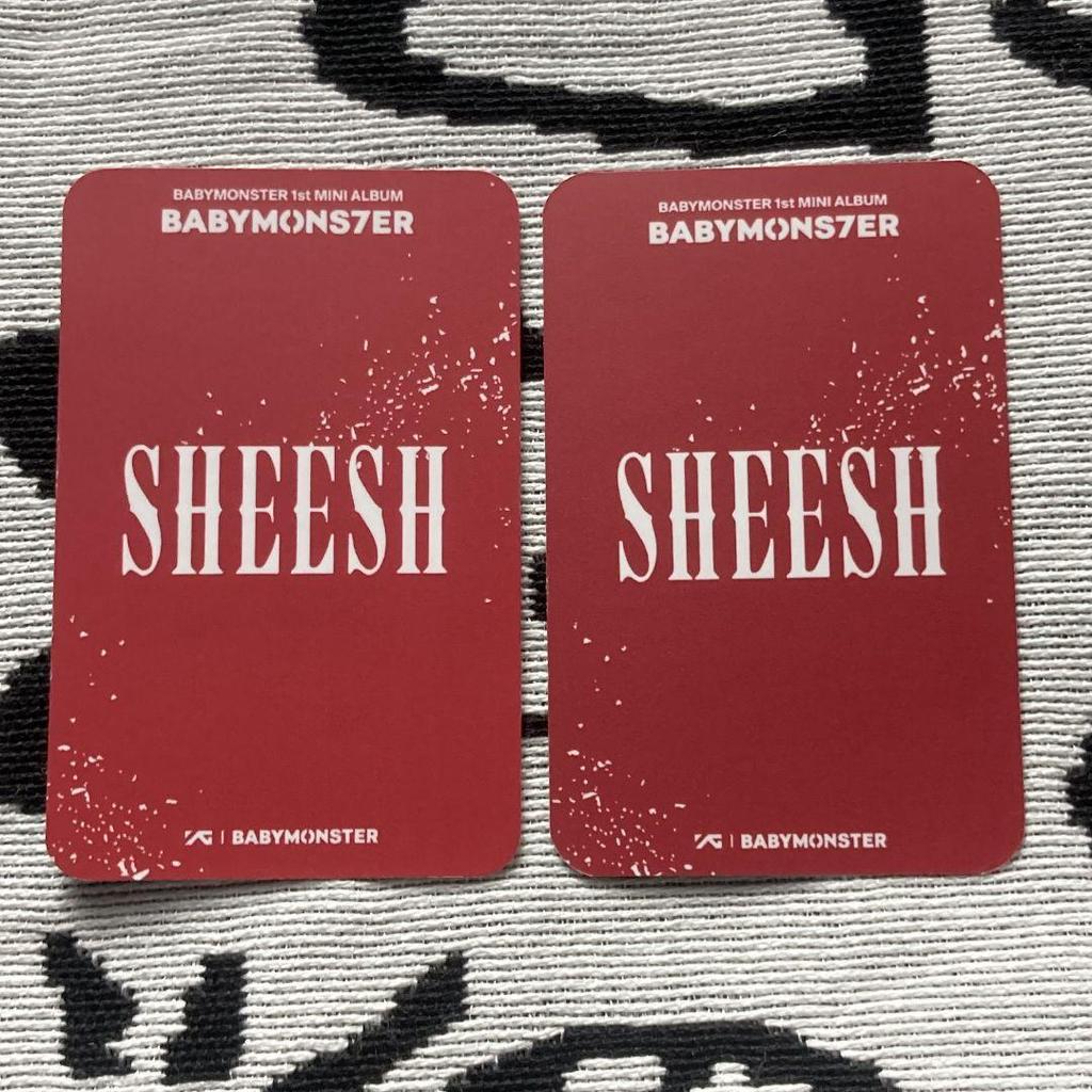 [USED] LUKA SHEESH BABYMONSTER Pre-recorded Sanok Trading Cards x 2