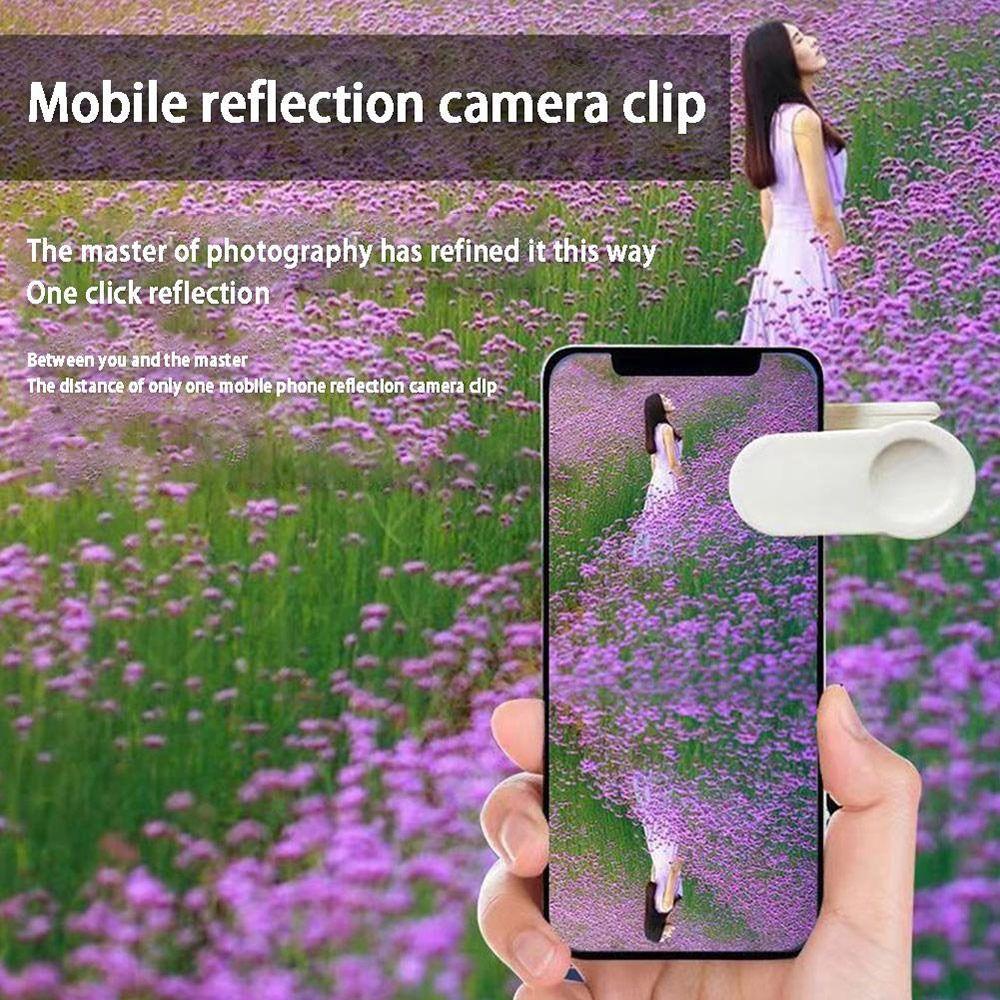 Shooting Supplies Smartphone Camera Mirror Reflection Clip Adjustable Selfie Reflector Travel