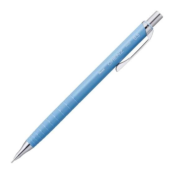 Механический карандаш Pentel Orenz, 0,5 мм, синий корпус (Sax Blue), XPP505-RC - Технология неломающегося стержня, 3 письма за одно нажатие, Базовая модель