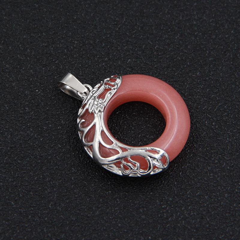 Ожерелье с подвеской-хранителем из светящегося камня «Солнце и Луна» — дизайн со звездами зодиака Дракон для пар