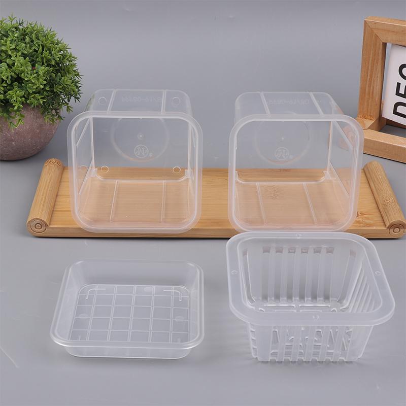 10 см квадратный корневой контроль прозрачный цветочный горшок для орхидеи фаленопсис каттлея посадка с устьичным цветочным горшком домашний декор