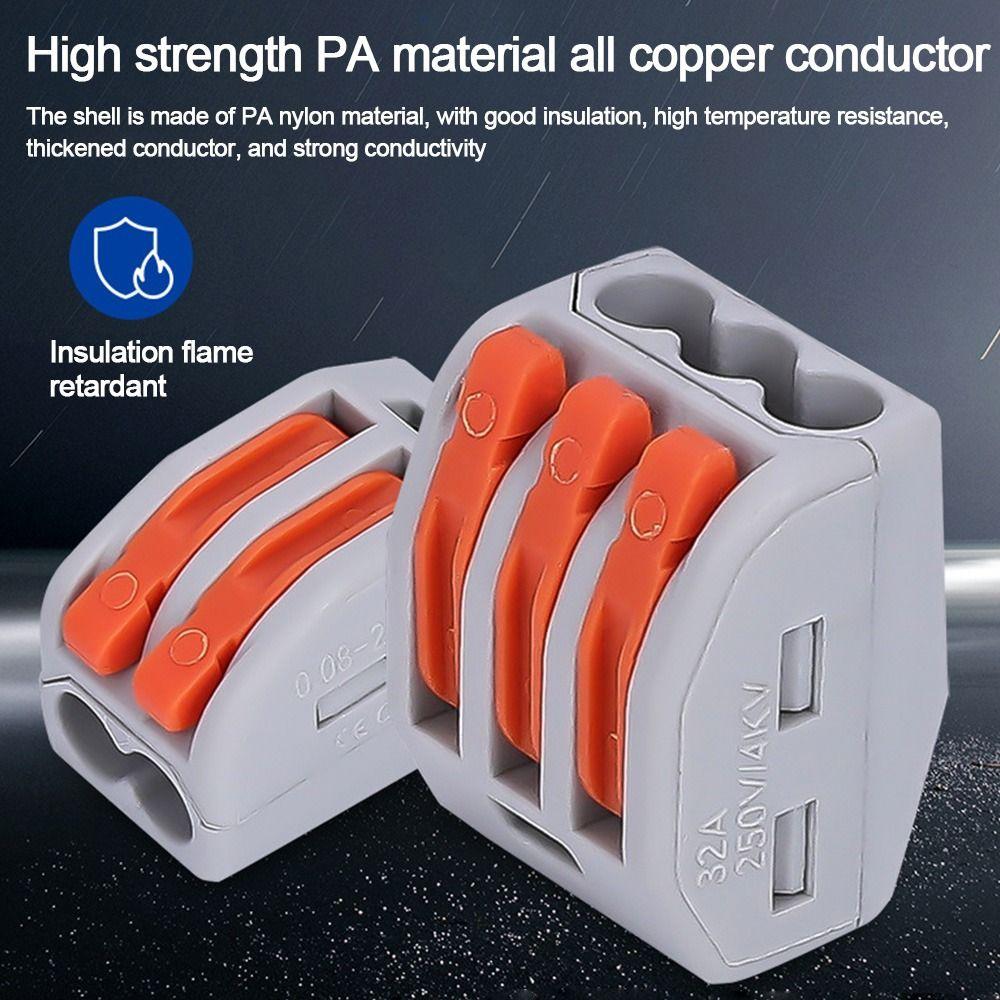 Универсальная компактная быстрая клеммная колодка Мини-компактные электрические разъемы для сращивания Электрические разъемы