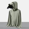 Summer sunscreen clothes men's and women's large brim removable outdoor ice breathable sunscreen shirt UPF10 + UV protection