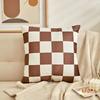 Checkerboard Plaid Cushion Cover Pillowcase Sofa Seat Bed Retro Home Decor