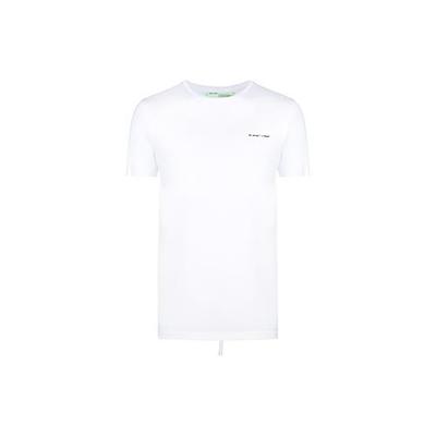 OFF WHITE Весна-Лето 2019 Футболка Мужская Белая OMAA027S191850220110