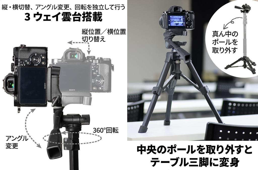 SLIK смартфон отдельно стоящий монопод подставка под видеокамеру совместимый рычажный тип замка диаметр трубы 24 мм 3WAY головка общая высота 1875 мм быстрый башмак