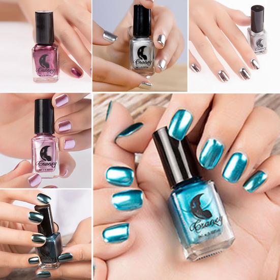 6 мл металлический хромированный зеркальный эффект сексуальный лак для ногтей лак для маникюра инструмент