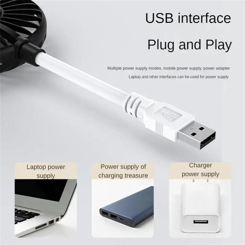 Новый небольшой вентилятор, перезаряжаемый портативный USB мини-вентилятор, бесшумный офисный стол, небольшой кулер, летний портативный охлаждающий вентилятор, перезаряжаемый через USB