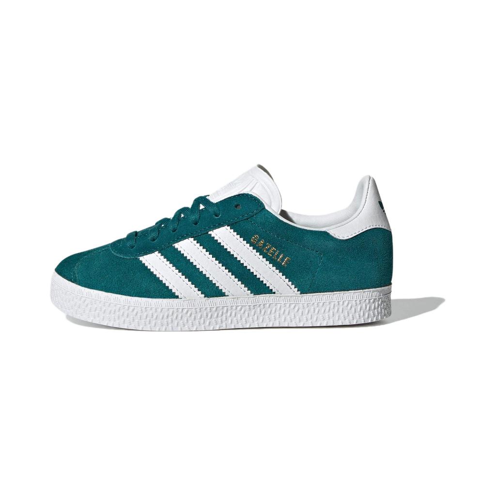 adidas Оригинальные кроссовки GAZELLE с амортизацией, износостойкие, низкие, для скейтбординга, детские, зеленые, для детей 3-7 лет, IF9805