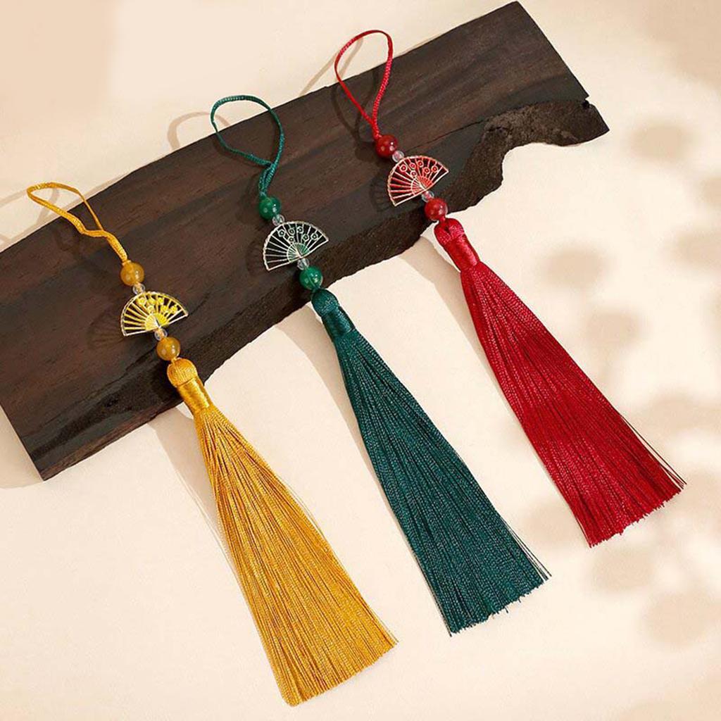 Традиционная кисточка-подвеска Хан Фу с благоприятными узорами веера для ценителей культуры и моды