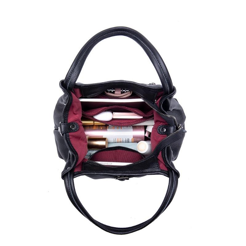 Сумка Niche Soft Leather Handbag Fashion Сумка-тоут через одно плечо подмышкой Универсальная вместительная сумка через плечо