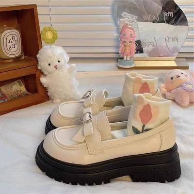 Милая студентка в стиле лолита с юбкой, милые классные туфли с большой головой, повседневные универсальные туфли, японские туфли JK, маленькие кожаные туфли для женщин 2025