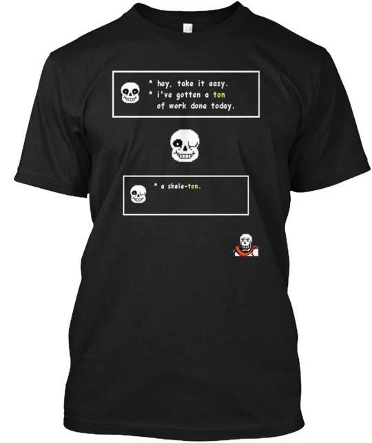 Футболка с шуткой про Санса из Undertale 100% Хлопок Мужские Футболки Топ Сделано в США Футболка Футболка Топ Унисекс