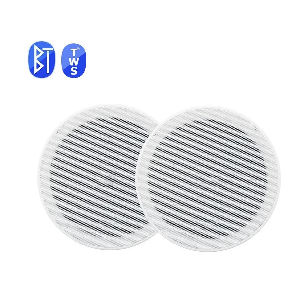 6inch Bluetooth Ceiling Speaker Home Theater Sound System Build-in Class D Amplifier Stereo Loudspeaker for Residential Hotel