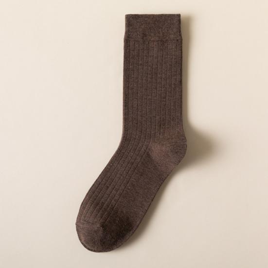 1 пара мужских деловых носков, высокая эластичность, противоскользящие, дышащие, мягкие, впитывающие пот, противоусадочные спортивные хлопковые носки