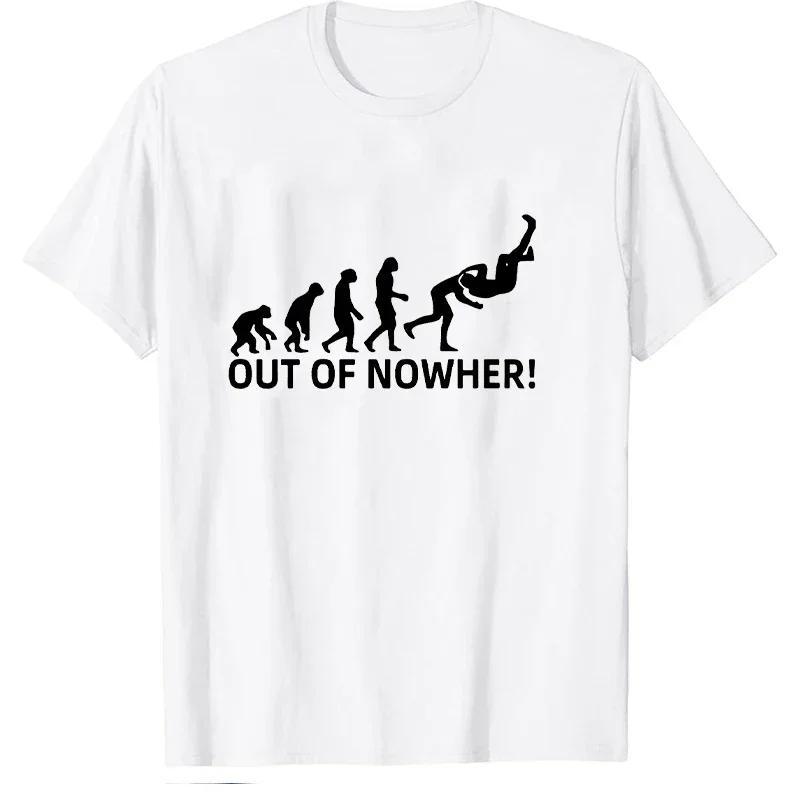 Футболки для мужчин Эволюция дзюдо Классические графические футболки Футболки с коротким рукавом Футболки оверсайз Футболки для мужчин Эволюция дзюдо