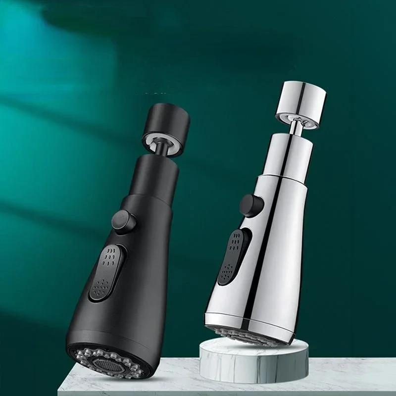 Универсальный вращающийся на 360 градусов кухонный кран-удлинитель аэратор пластиковый фильтр для мойки кухонный кран сменный серебристо-черный