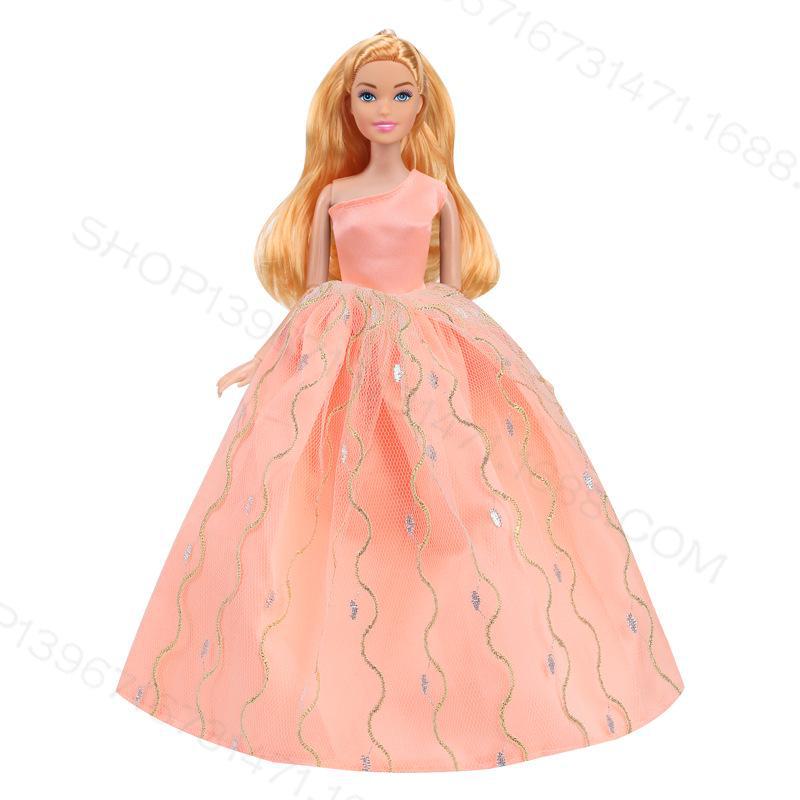 Кукольный свадебный набор 30 см: Юбка с длинными рукавами, разные стили, 10 шт., упаковка 5 шт.. Идеально подходит для игрового домика для девочек!