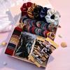 1085PCS Dark Hair Accessories for Woman Set Seamless Ponytail Holders Variety Hair Scrunchies HairBands Scrunchy Hair Ties