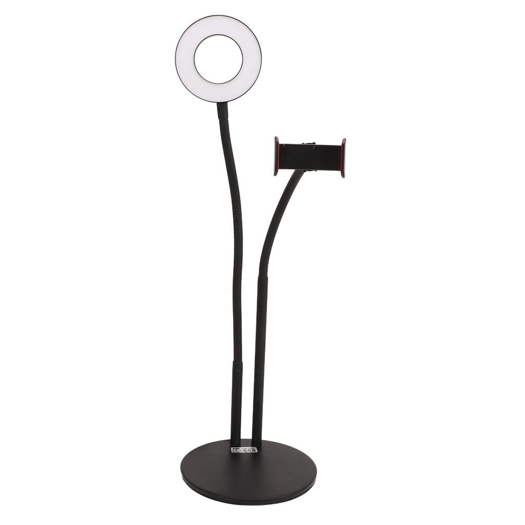 Selfie Ring Ligh Dimmable 3 Color Temperature Desktop LED Circle Light with Stand For Live