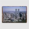 Nyc Twin Towers Wtc City Poster Metal Plaque Cinema Living Room Retro Garage Club Plaques Tin Sign Poster