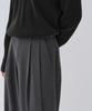 MUSINSA STANDARD Extra Wide Two-Tuck Hidden Elastic Waist Slacks [Medium Gray]