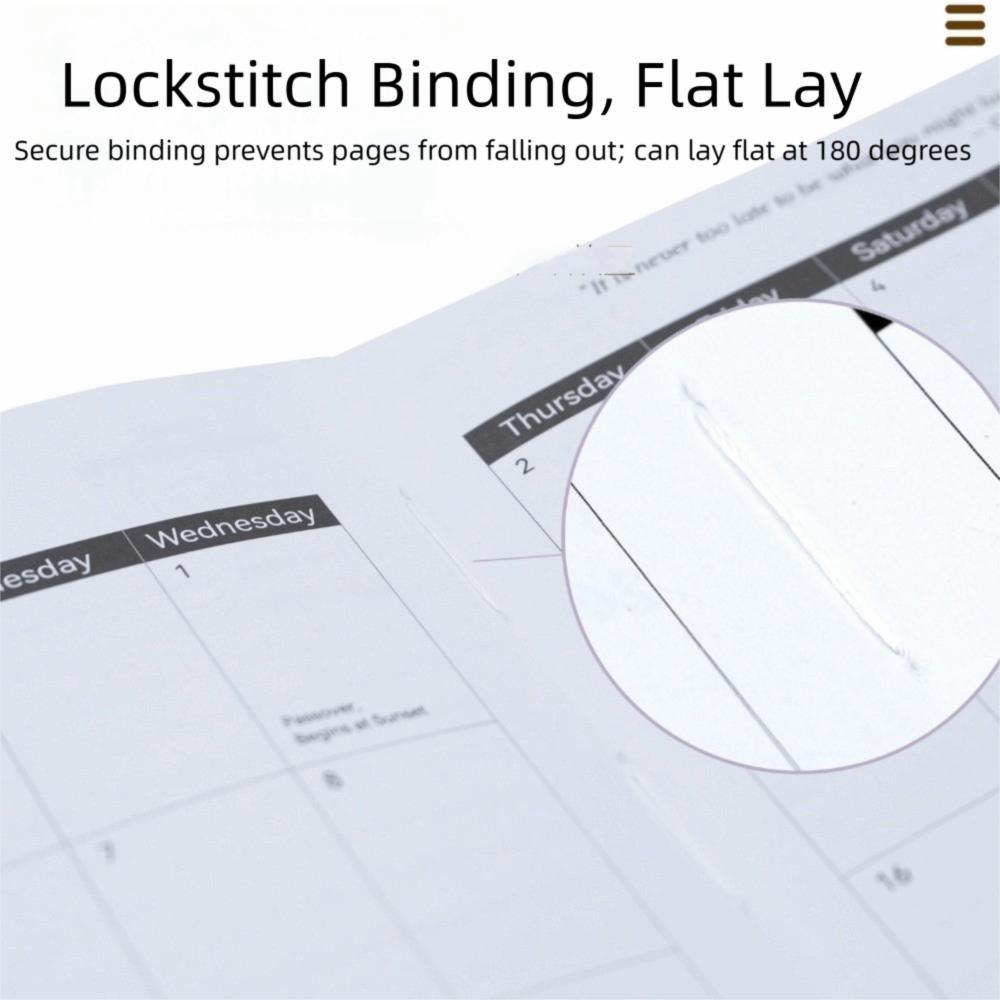 Hardcover Weekly Monthly Planner Portable Schedule Writing Diary 2026 Weekly Plan Notebook  Daily