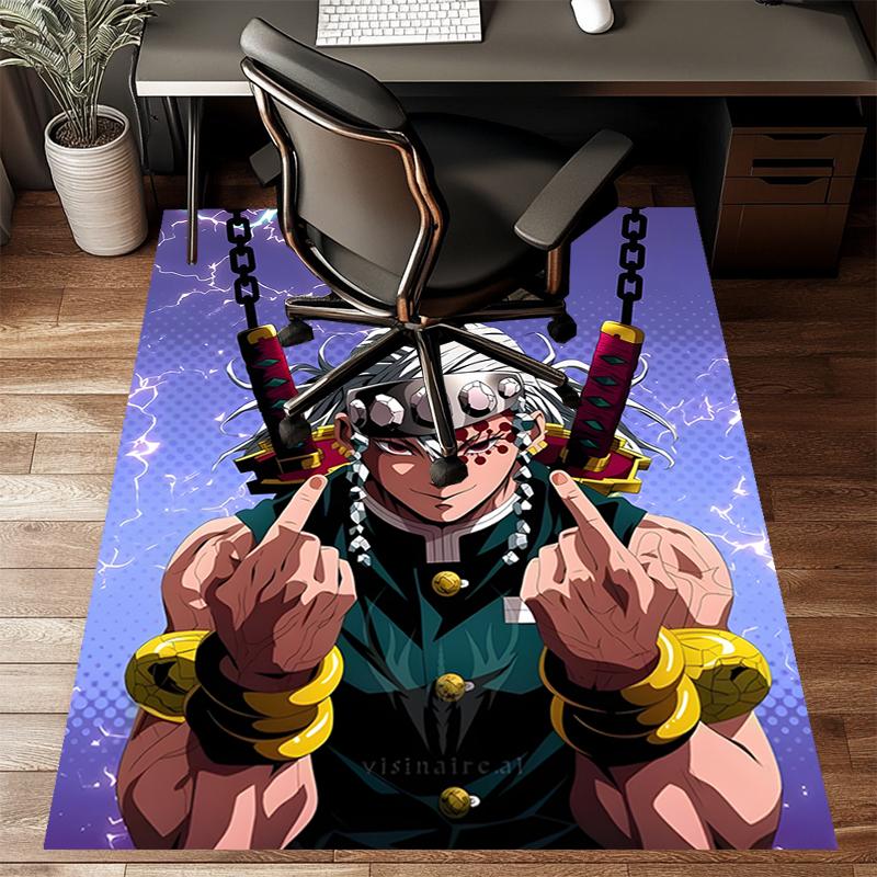 Uzui Tengen1Printed Area Rug Carpet for Bedroom Living Room Home Decor Rugs Mat Non Slip Mat Rug for Bedside
