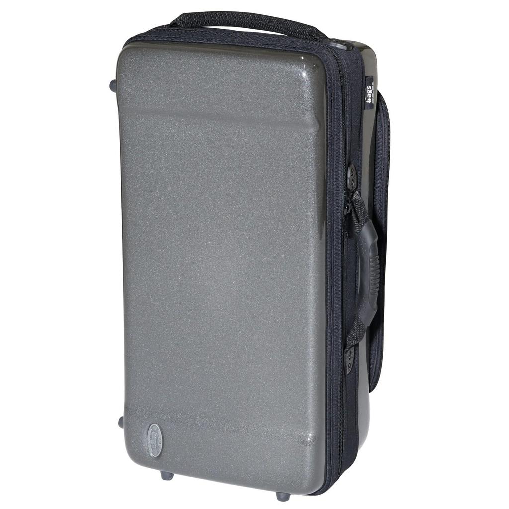 Bags Piston Trumpet Fiber Case, Holds 2 Trumpets, Metallic Gray, EC2TRM M-GREY