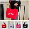 Nylon Canvas Tote Bag Printed Letter Shoulder Bag Fashion Simple Handbag  Streetwear