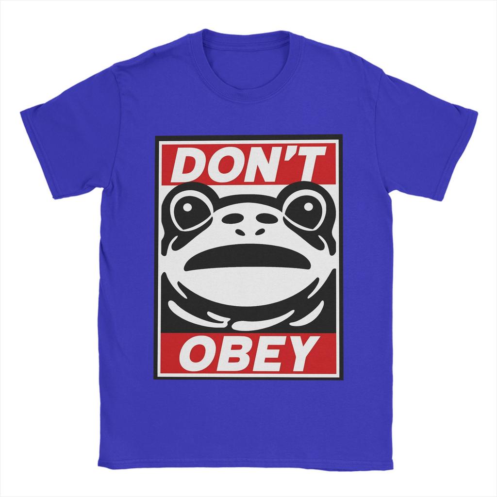 No Kings Don't Obey Men's T Shirts  Vintage Tee Shirt Short Sleeve O Neck T-Shirts Pure Cotton Gift Idea Clothing