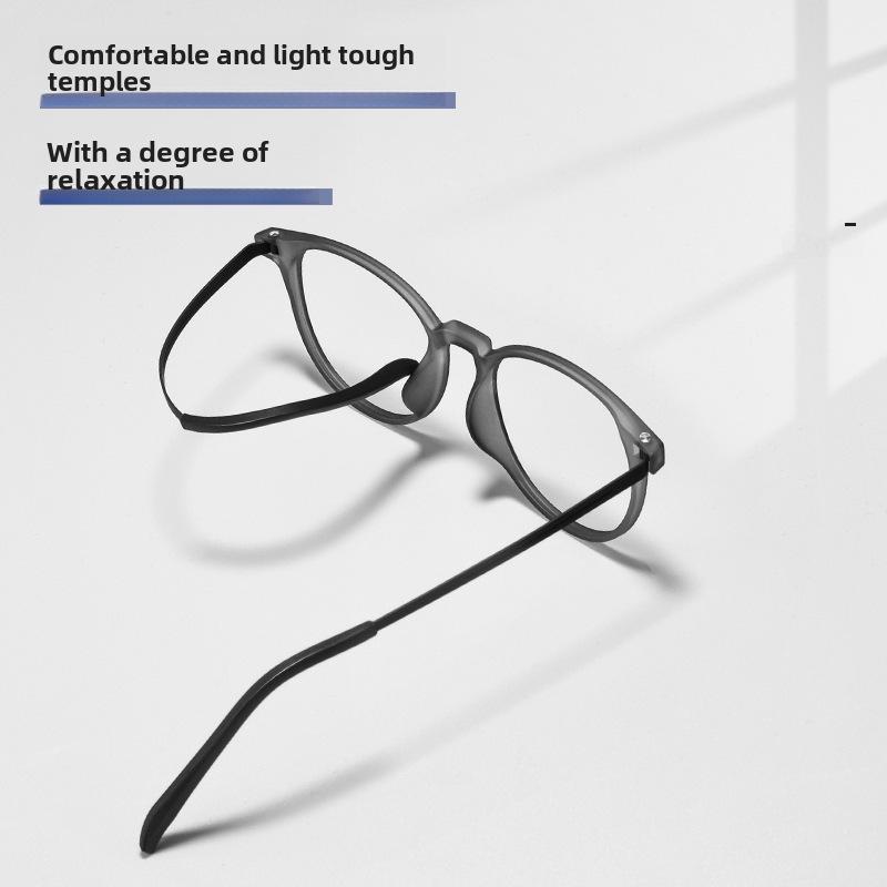 Danyang 9836XP Ретро Круглая титановая резиновая студенческая оправа для очков, сверхлегкая TR90 для мужчин