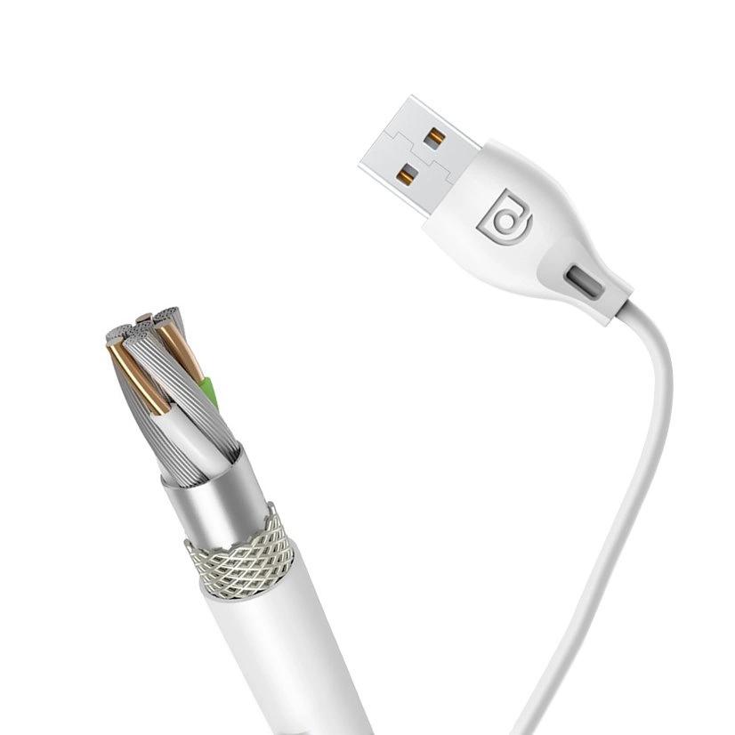 Dudao Cable Usb Type C 2.1A 1M White (L4T 1M White)