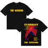Мерч-футболки унисекс для рэпера THE WEEKND STARBOY TOUR, женские, уличный готический ретро свободные хлопковые футболки с коротким рукавом Y2k, подростковые топы