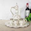 1 компл., набор старинных ретро-рельефных дворцовых духов, набор винных горшков, набор чашек из сплава для водки, свадебные украшения, коллекция подарков