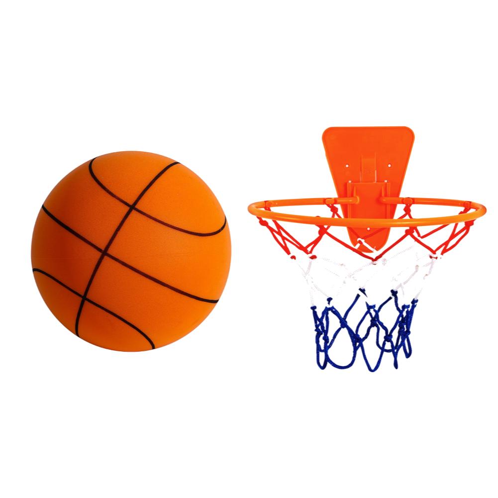 Бесшумный баскетбольный мяч из пены Размер 7/5 Рифленый безвоздушный пенопластовый баскетбольный мяч для тихого дриблинга, тренировок в помещении, бесшумный отскок