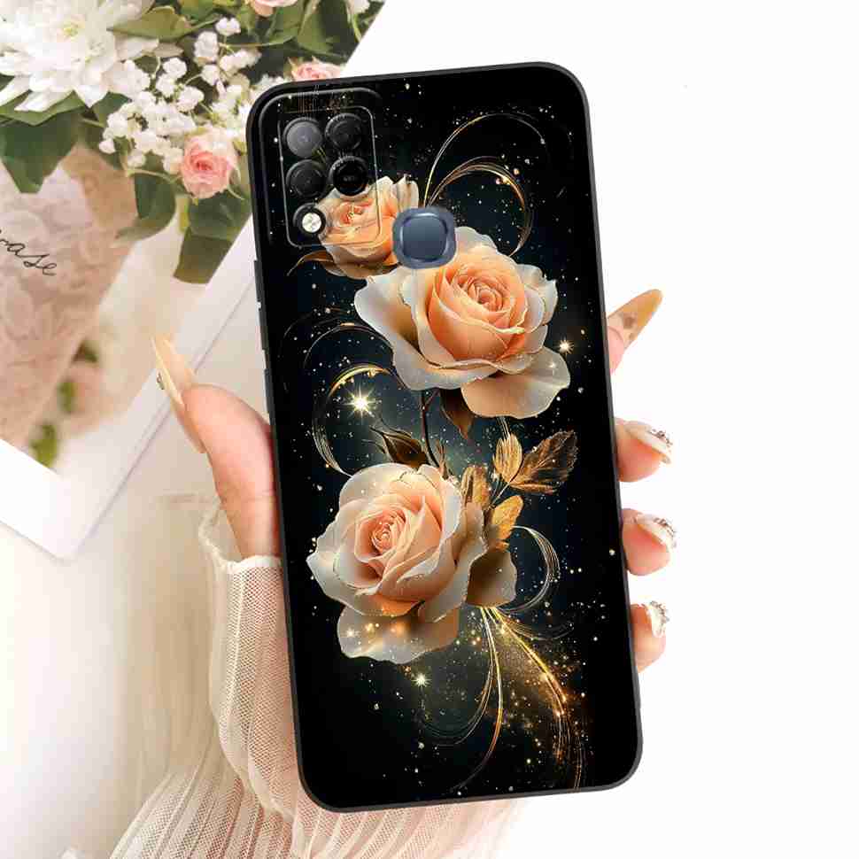 For Infinix Hot 10s Case Fashion Butterfly Painted Soft Silicone Phone Cover For Infinix Hot10s Hot 10s X689B X689 Cases