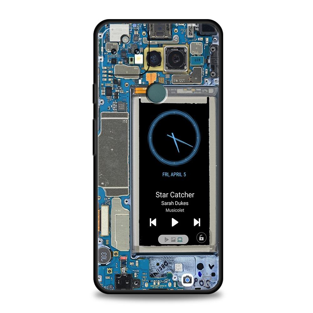 Чехол-накладка с рисунком печатной платы для Google Pixel 10 9 8 7 6 9A 8A 7A 6A Pro Ударопрочный Мягкий ТПУ 10 Pro XL Чехол Сумки