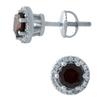 Silver Earrings with Natural Garnet 1.15ct (1966679)